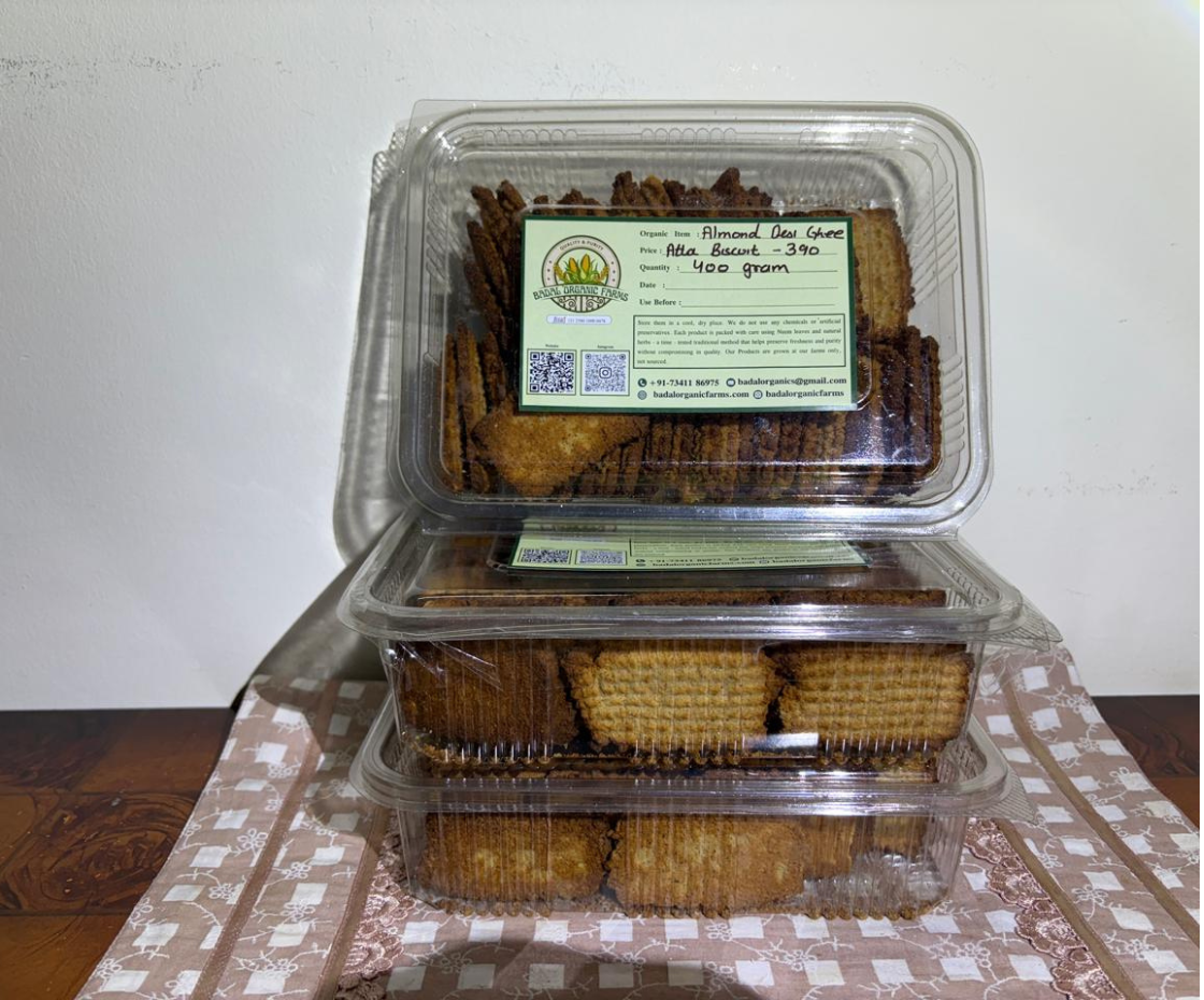Almond Desi Ghee Biscuit - 400 g